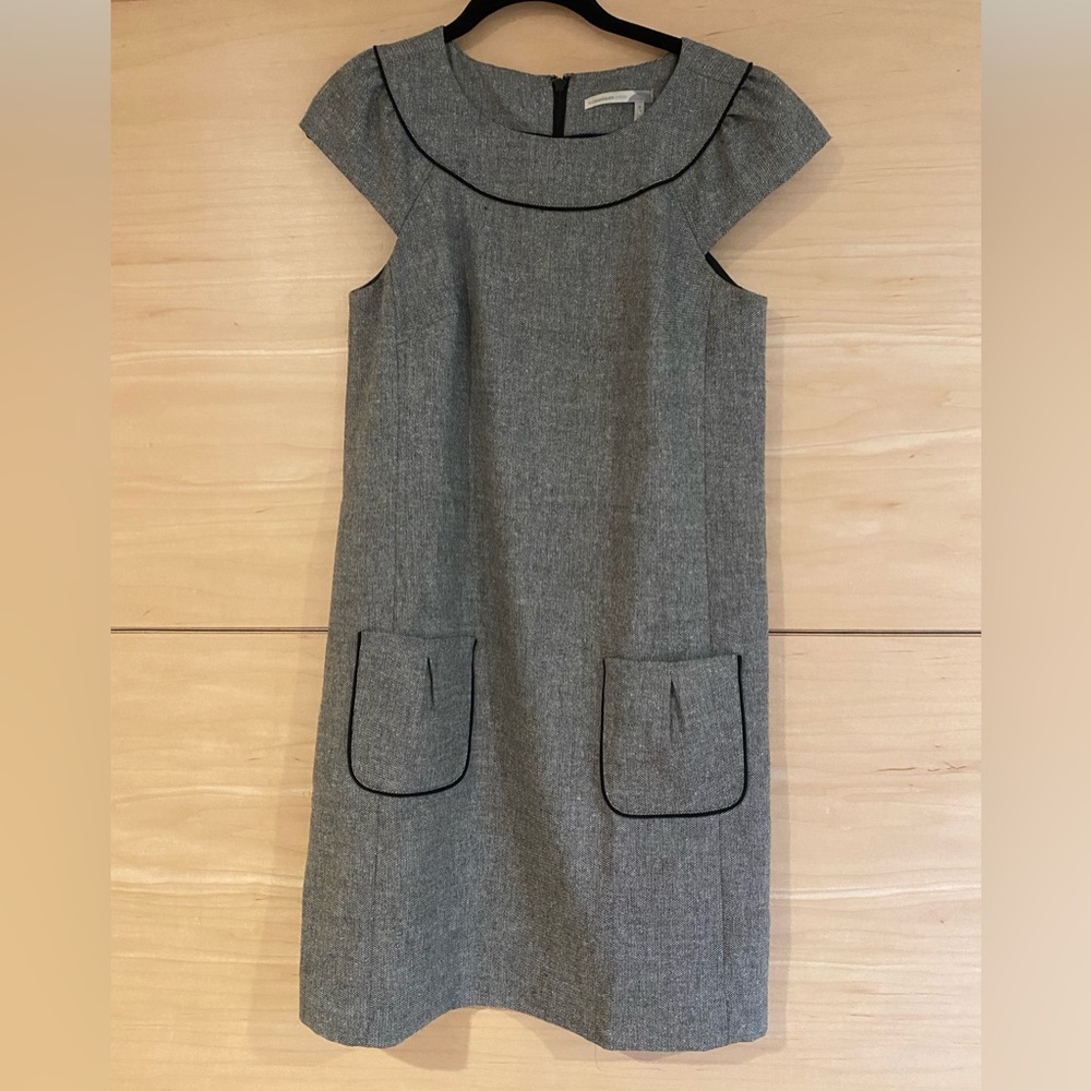 Herringbone cap sleeve dress size 4